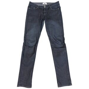 Paige Denim 'Skyline Skinny' Mona Stretch Jeans Size 29x30 Dark Blue Women's Y2K